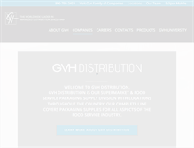 Tablet Screenshot of gvhdistribution.com